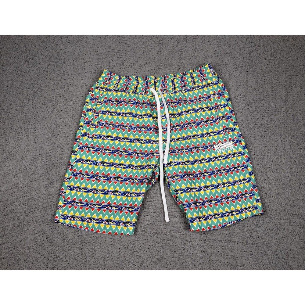 Billionaire Boys Club Shorts Mens L Colorful Geometric AOP Bel Air Casual BBC